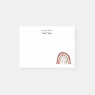 Bloco De Notas Boho Terracotta Rainbow 