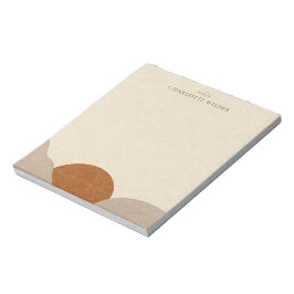 Bloco De Notas Boho Terracotta Sand Abstrato, Joalharia artesanal