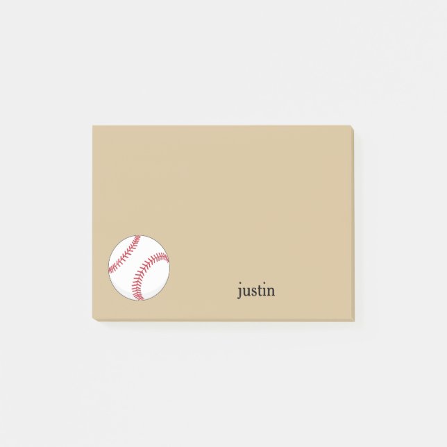 Bloco De Notas Bola de Baseball Personalizar (Frente)