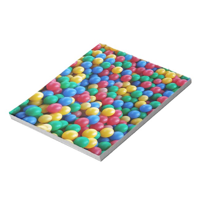 Bloco De Notas Bolas Coloridas de Bola Branca Brincadeiras (Invertido)