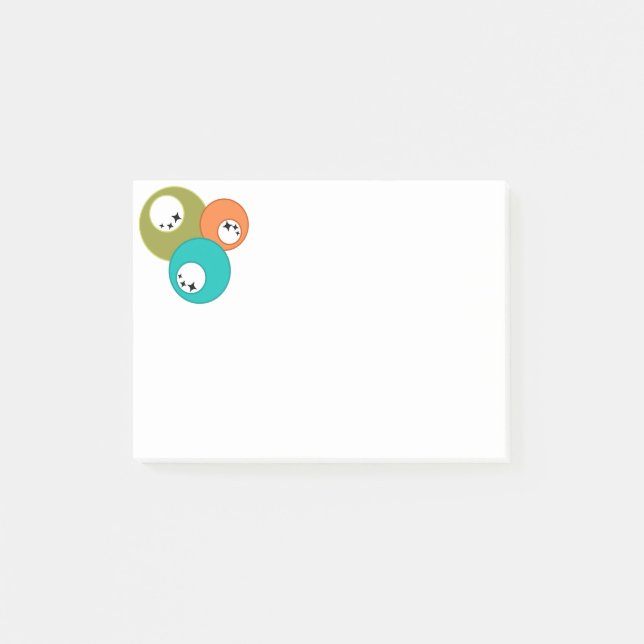 Bloco De Notas Bolas de boliche modernas do século médio (Frente)