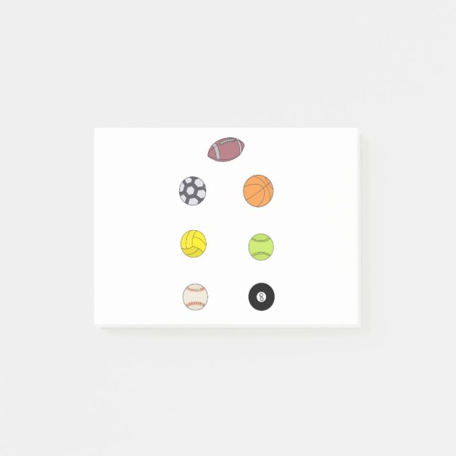 Bloco De Notas Bolas de Esporte (Frente)