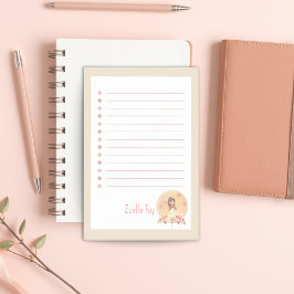 Bloco De Notas Bold Kawaii Personalizável Volta às Aulas