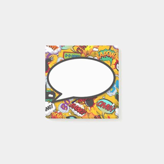 Bloco De Notas Bolha de Discurso Moderna Engraçado de Bengala (Frente)