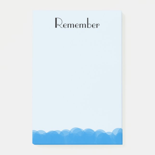 Bloco De Notas Bolhas De Azul (Frente)