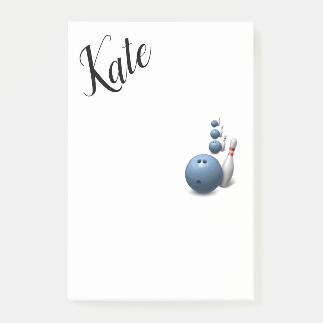 Bloco De Notas Boliche de Notas de posto (Frente)