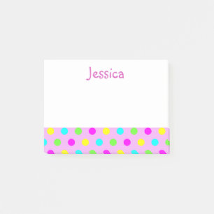 Bloco De Notas Bolinhas engraçadas em notas de post-it conhecida