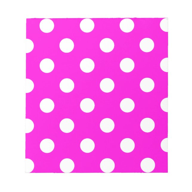 Bloco De Notas Bolinhas magenta #FF00DC (Frente)