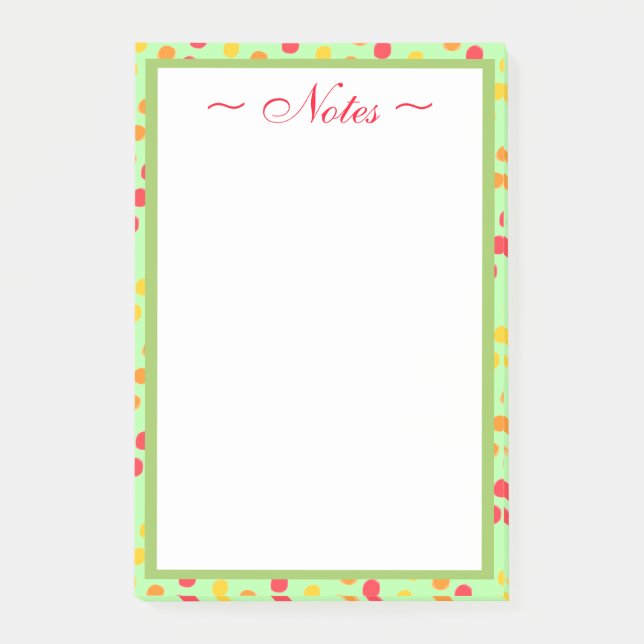 Bloco De Notas Bolinhas Modern Artsy (Frente)
