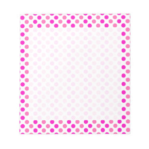 Bloco De Notas Bolinhas Rosa