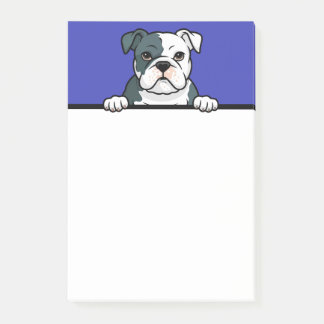Bloco De Notas Bolldog Americano Cute Puppy Dog Dons
