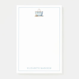 Bloco De Notas Bolsa de praia de Strike White Blue e Azul costeir