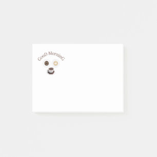 Bloco De Notas Bom dia com café