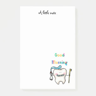 Bloco De Notas bom dia (dente fofo)