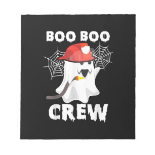 Bloco De Notas Bombeiro Boo Boo Crew Halloween