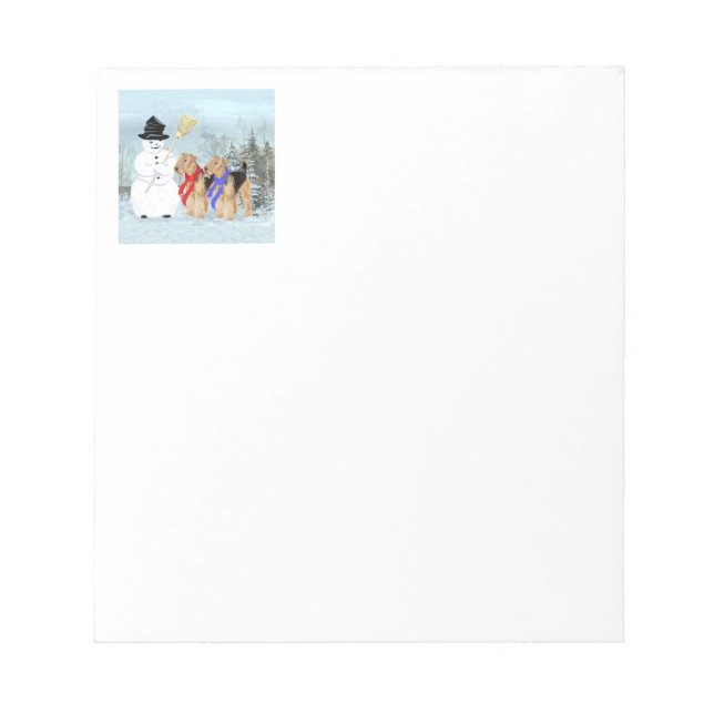 Bloco De Notas Boneco de Neve Mágico (Frente)