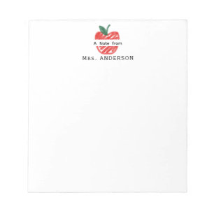 Bloco De Notas Bonita e Divertida Mão Vermelha Desenhada Apreciaç