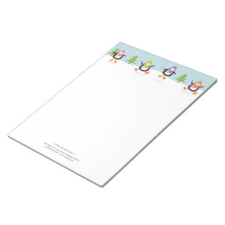 Bloco De Notas Bonita Jolly Jumping Pinguins Novelespersonalizado