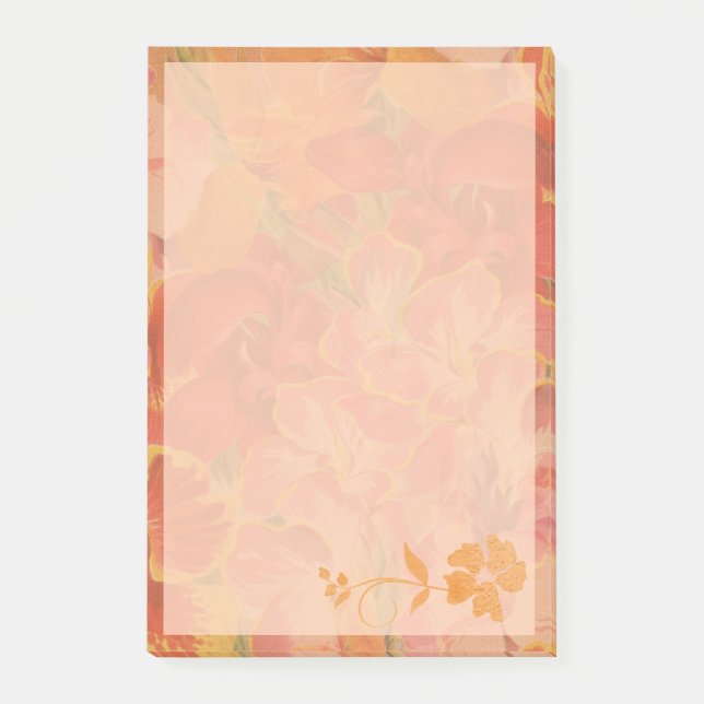 Bloco De Notas Bonito Autumn Floral (Frente)