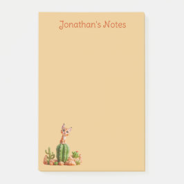 Bloco De Notas Bonito Bobcat em cacto