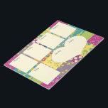 Bloco De Notas Bonito Boho Maximalista Quilt Weekly Planner<br><div class="desc">Mantenha-se organizado em estilo com este painel de planejadores bonito com o seu fundo de manta de retalhos estilo boho. Os quadrados coloridos creme ajudam-no a planejar cada dia da semana com um local em forma de coração para planejar suas atividades no final de semana.</div>