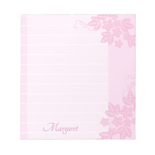 Bloco De Notas Bonito Cor-de-Rosa