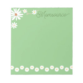 Bloco De Notas Bonito Daisy Greenery personalizada de luxo