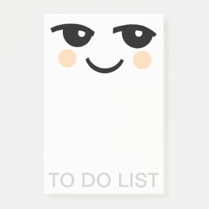 BLOCO DE NOTAS BONITO DAS NOTAS DE POST-IT DA CARA