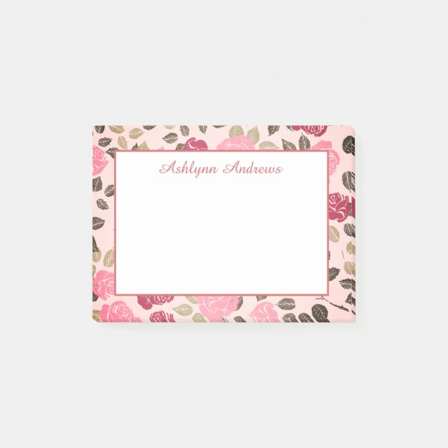 Bloco De Notas Bonito Floral (Frente)
