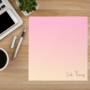 Bloco De Notas Bonito Moderno Colorido Arco-íris Pastel Feminino