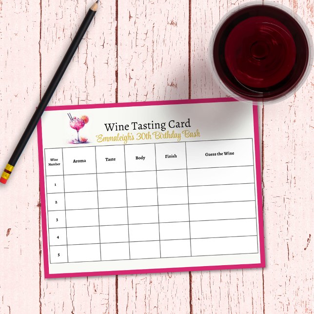 Bloco De Notas Bonito no aniversário de 30 anos rosa adivinha o v (Criador carregado)