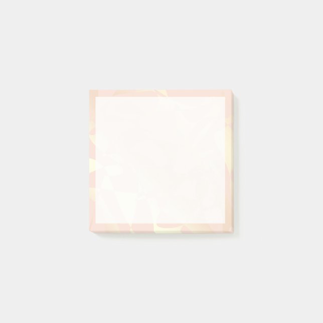 Bloco De Notas Bonito padrão elegante de rosa de na moda de ouro (Frente)