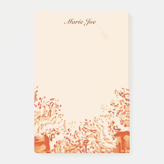 Bloco De Notas Bonito Watercolor Confetti Splatter Boarder (Frente)