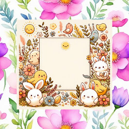 Bloco De Notas Bons animais, primavera,