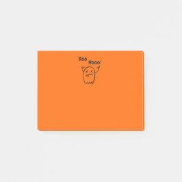 Bloco De Notas Boo Hooo Fantasma de Halloween Luz Monocromática