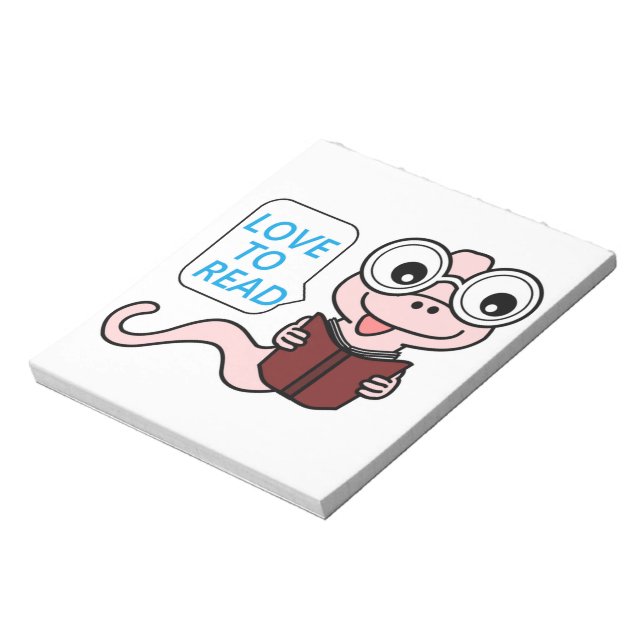 BLOCO DE NOTAS BOOKWORM "AMOR LER" (Invertido)