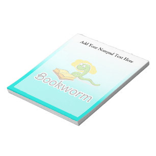 Bloco De Notas Bookworm Cute com óculos