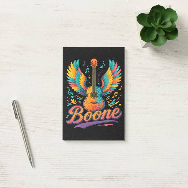 Bloco De Notas Boone Guitar (Escritótio)