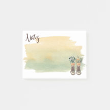 Boots e flores selvagens de caminhada