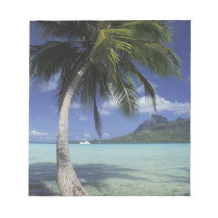Bloco De Notas Bora Bora, Polinésia Francesa Mt. Otemanu visto