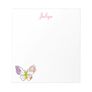Bloco De Notas Borboleta-arco-íris Notepad Personalizado