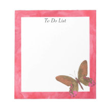 Borboleta em Aquarela Rosa