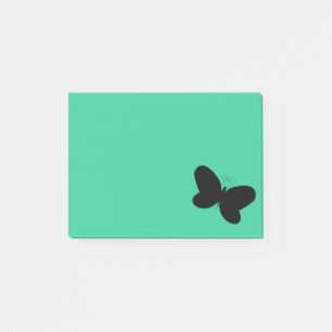 Bloco De Notas Borboleta em Posto Verde Nota