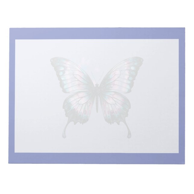 Bloco De Notas Borboleta Monarca Minimalista Elegante (Frente)