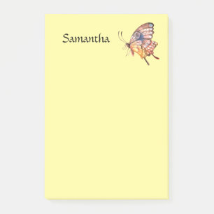 Bloco De Notas Borboleta personalizada 4x6