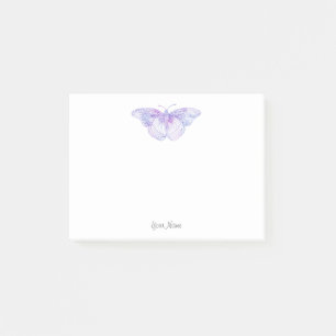 Bloco De Notas Borboleta violeta da aguarela