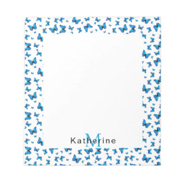 Bloco De Notas Borboletas azuis