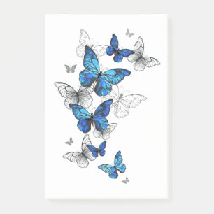 Bloco De Notas Borboletas Azuis Morpho