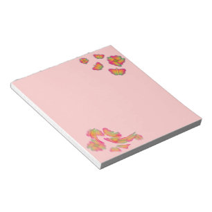Bloco De Notas Borboletas & flores