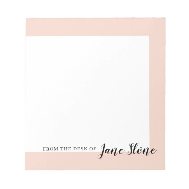Bloco De Notas Borda do Blush de Mod (Frente)
